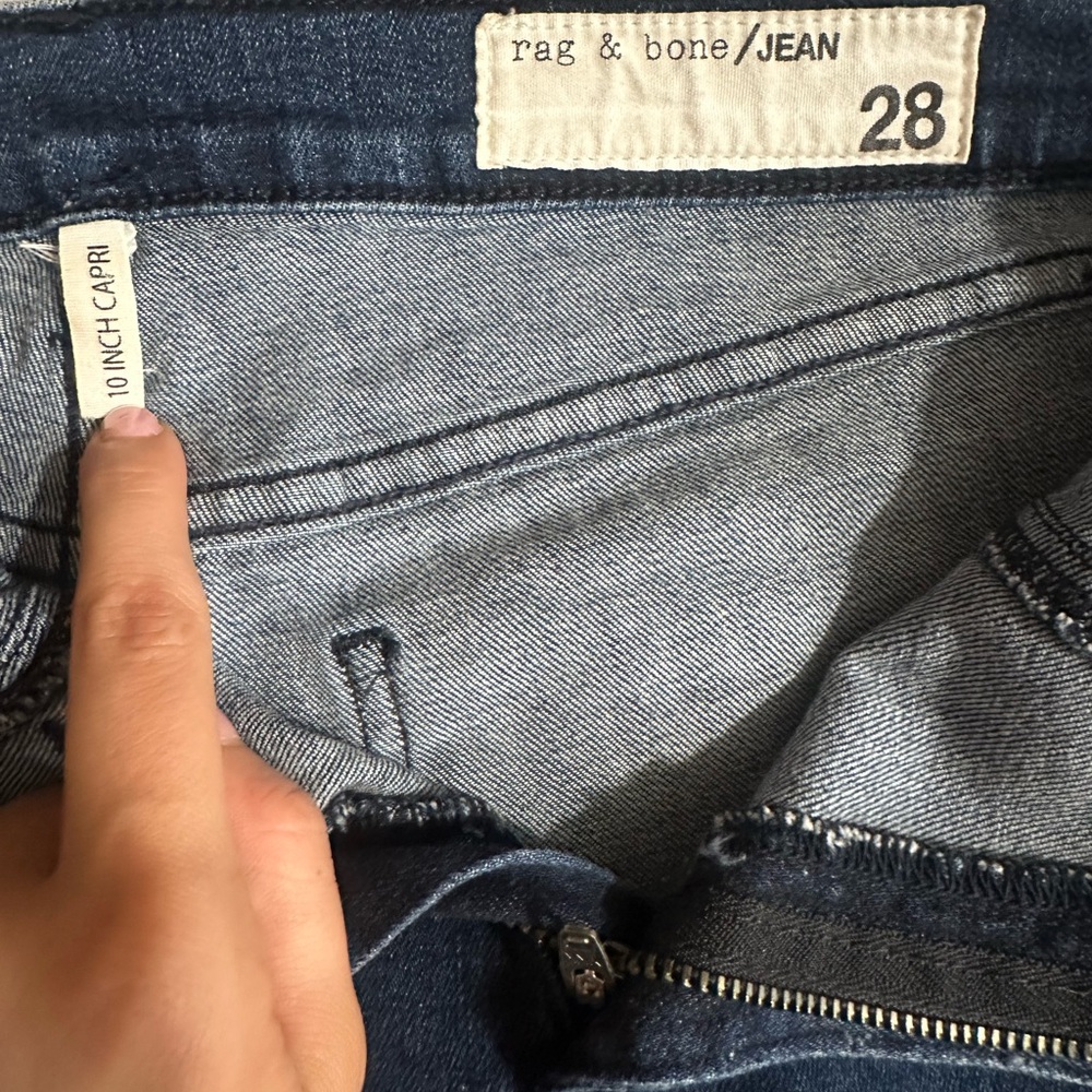 Rag & Bone Women's Dark Blue Ankle Jeans